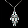 Image 1 : 14K Gold 2.36ctw Fancy Color Diamond Pendant