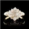 Image 1 : 14K Gold 0.85ctw Diamond Ring