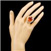 Image 4 : 14K Gold 13.82ct Citrine & 2.30ctw Diamond Ring