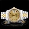 Rolex YG/SS DateJust 1.50ct Diamond 36MM Watch
