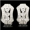 Image 1 : 18K Gold 0.68ctw Diamond Earrings
