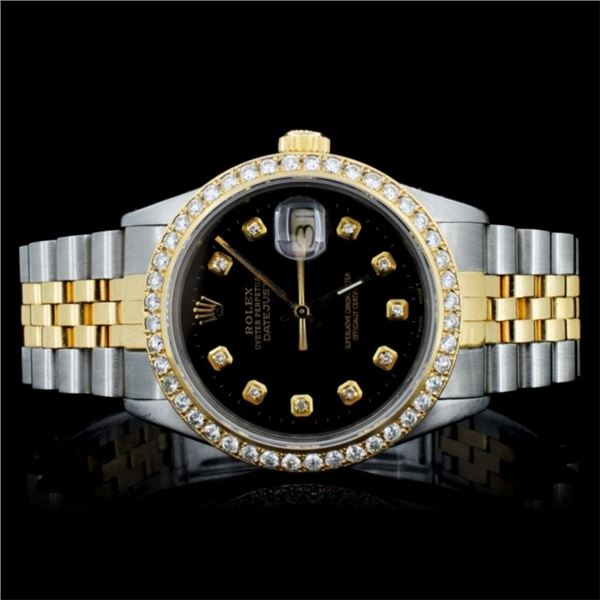 Rolex YG/SS DateJust Diamond 36MM Watch