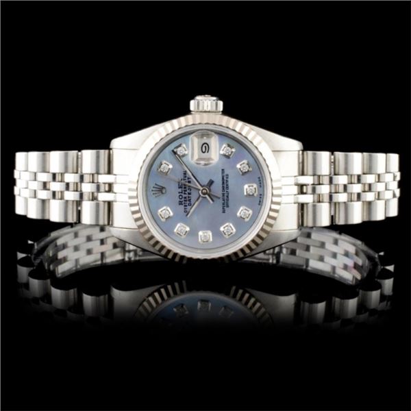 Rolex DateJust 18K & SS Ladies Wristwatch