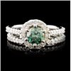 Image 1 : 14K Gold 1.78ctw Diamond Ring