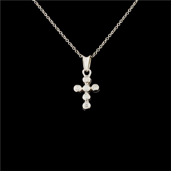 18K Gold 0.17ctw Diamond Pendant