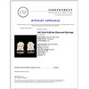 Image 3 : 14K Gold 0.62ctw Diamond Earrings