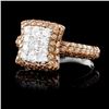 Image 2 : 14K Gold 1.55ctw Fancy Diamond Ring