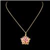 Image 1 : 18K Gold 2.42ct Ruby Pendant