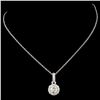 Image 2 : 14K Gold 0.78ctw Diamond Pendant