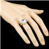 Image 3 : 18K Gold 2.83ct Aquamarine & 0.58ctw Diamond Ring