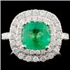 Image 1 : 18K Gold 2.06ct Emerald & 0.91ctw Diamond Ring