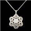 Image 1 : 18K Gold 2.03ctw Diamond Pendant