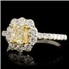 Image 2 : 18K Gold 1.18ctw Fancy Diamond Ring