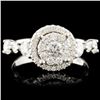 Image 1 : 18K Gold 1.07ctw Diamond Ring