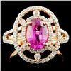 Image 1 : 18K Gold 1.90ct Sapphire & 0.72ctw Diamond Ring