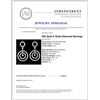 Image 3 : 18K Gold 2.10ctw Diamond Earrings