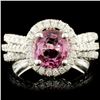 Image 1 : 18K Gold 1.77ct Spinel & 1.29ctw Diamond Ring