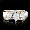 Image 1 : 18K Gold 0.72ctw Diamond Ring