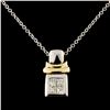 Image 2 : 14K Gold 0.17ctw Diamond Pendant