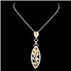 Image 2 : 18K Gold 1.81ctw Diamond Pendant