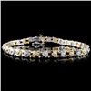 Image 1 : 14K Two-Tone 1.00ctw Diamond Bracelet