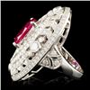 Image 3 : 18K Gold 4.07ct Ruby & 2.51ctw Diamond Ring