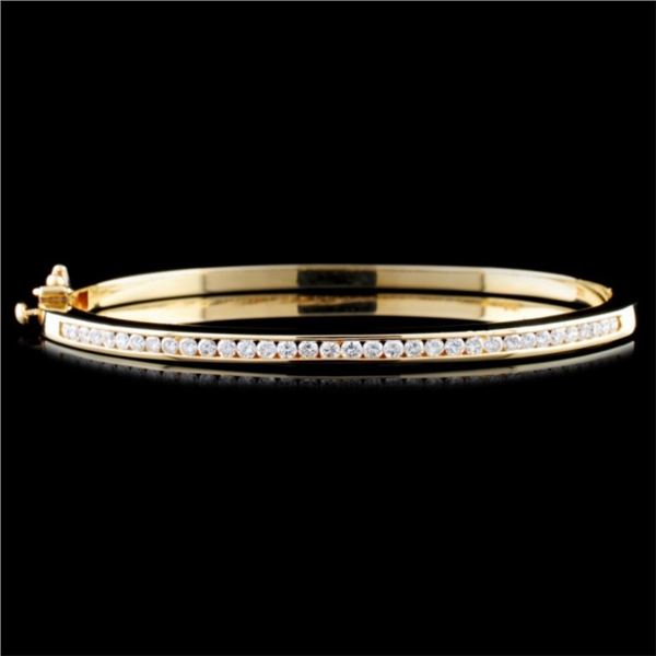 14K Gold 0.87ctw Diamond Bracelet