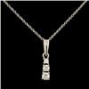 Image 2 : 14K Gold 0.19ctw Diamond Pendant