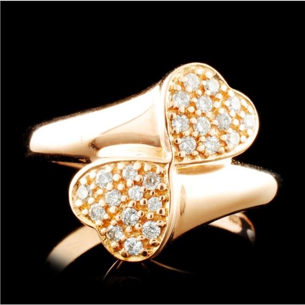 14K Gold 0.18ctw Diamond Ring