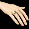 Image 3 : 14K Gold 1.74ct Tsavorite & 0.45ctw Diamond Ring