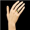 Image 4 : 14K Gold 1.74ct Tsavorite & 0.45ctw Diamond Ring