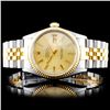 Image 1 : Rolex YG/SS DateJust 36mm Champagne Wristwatch