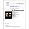 Image 3 : 14K Gold 0.14ctw Diamond Earrings