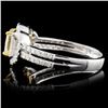 Image 3 : 14K White Gold 1.93ctw Fancy Color Diamond Ring