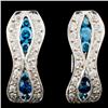 Image 1 : 18K Gold 0.96ctw Diamond Earrings