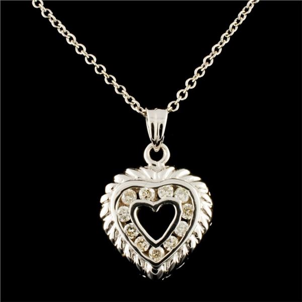 14K Gold 0.14ctw Diamond Pendant