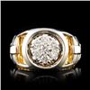 Image 1 : 14K Gold 0.56ctw Diamond Ring