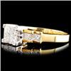 Image 2 : 18K Gold 0.75ctw Diamond Ring