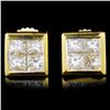 Image 1 : 18K Gold 1.12ctw Diamond Earrings