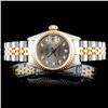 Rolex YG/SS DateJust Diamond Ladies Watch