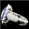 Image 3 : 18K Gold 9.28ct Sapphire & 2.70ctw Diam Ring