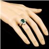 Image 3 : 18K Gold 3.10ct Emerald & 0.86ctw Diamond Ring