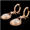 Image 2 : 14K Gold 1.81ctw Fancy Diamond Earrings