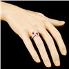 Image 3 : 18K Gold 0.68ct Ruby & 0.48ctw Diamond Ring