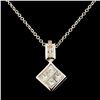 Image 1 : 14K Gold 0.43ctw Diamond Pendant