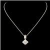 Image 2 : 14K Gold 0.43ctw Diamond Pendant