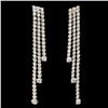 Image 1 : 18K Gold 2.36ctw Diamond Earrings