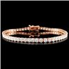 Image 1 : 14K Gold 5.20ctw Diamond Bracelet