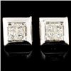 Image 1 : 18K Gold 0.50ctw Diamond Earrings