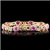 Image 2 : 18K Gold 11.04ct Sapphire & 2.69ctw Diamond Bracel